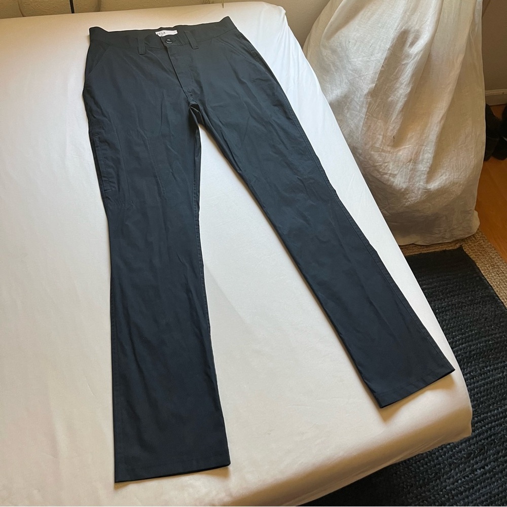 FF LA FIVE FOUR navy blue slim leg cropped‎ pants